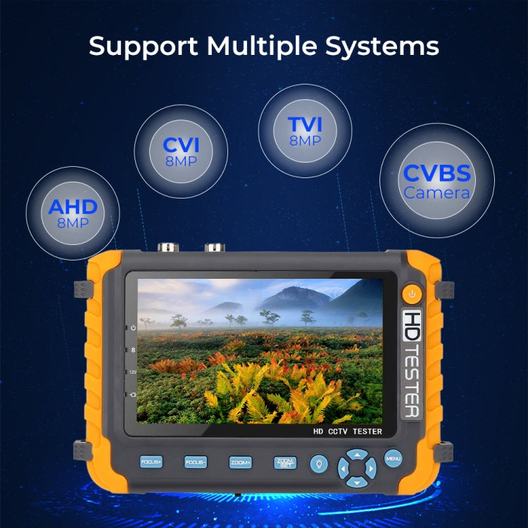 5800ACT-VH 5 Inch Large Screen Engineering Treasure Coaxial AHD / TVI / CVI 8MP Analog Video Surveillance Tester, US Plug - Other Tools by PMC TechLife | Online Shopping South Africa | PMC TechLife