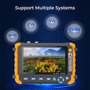 5800ACT-VH 5 Inch Large Screen Engineering Treasure Coaxial AHD / TVI / CVI 8MP Analog Video Surveillance Tester, US Plug