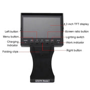 JSK-4300B 4.3 inch Handheld 12V Output Network Cable Monitoring Tester(With AU Plug Power Adapter)