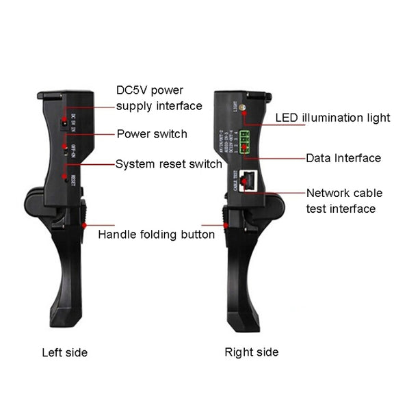 JSK-4300B 4.3 inch Handheld 12V Output Network Cable Monitoring Tester(With AU Plug Power Adapter)
