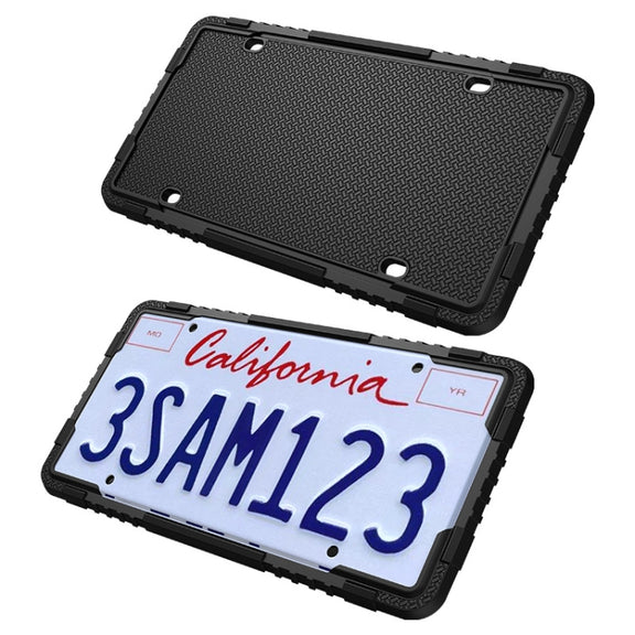 For North American Models Silicone License Plate Frame, Specification: Screw Accessories