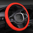 Silicone Non-slip Wear-resistant Steering Wheel Cover, Size: 37-42cm(Red) - Steering Wheel Accessories by PMC TechLife | Online Shopping South Africa | PMC TechLife | Buy Now Pay Later Mobicred