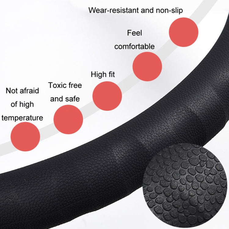 Silicone Non-slip Wear-resistant Steering Wheel Cover, Size: 37-42cm(Red)