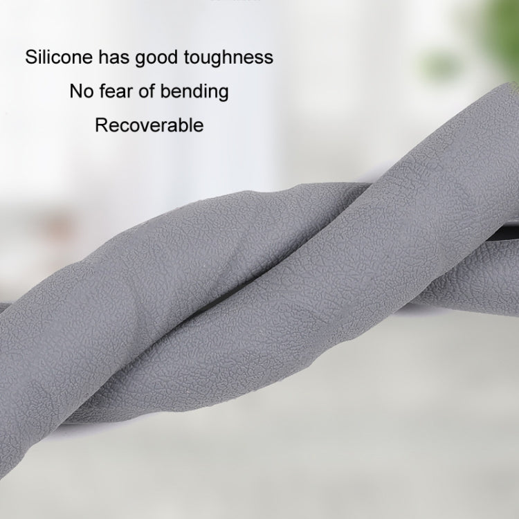 Silicone Non-slip Wear-resistant Steering Wheel Cover, Size: 37-42cm(Gray) - Steering Wheel Accessories by PMC TechLife | Online Shopping South Africa | PMC TechLife | Buy Now Pay Later Mobicred