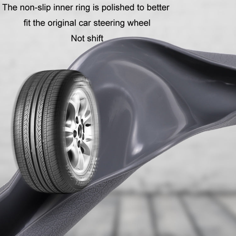 Silicone Non-slip Wear-resistant Steering Wheel Cover, Size: 37-42cm(Gray) - Steering Wheel Accessories by PMC TechLife | Online Shopping South Africa | PMC TechLife | Buy Now Pay Later Mobicred