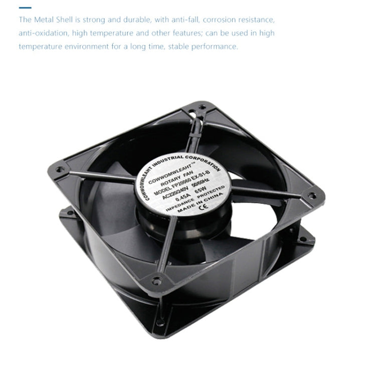 FP20060 380V 20cm Chassis Cabinet Metal Case Low Noise Cooling Fan - Fan Cooling by PMC Jewellery | Online Shopping South Africa | PMC Jewellery | Buy Now Pay Later Mobicred