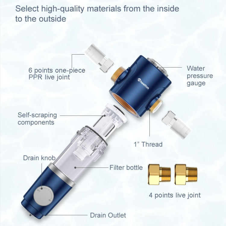 WHEELTON WHT-P0038 Home Whole House High Flow Pre-filter Automatic Rotating Central Water Purifier - free shipping - PMC Jewellery - Order now!