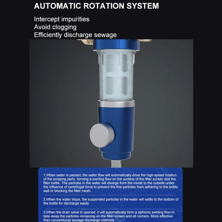 WHEELTON WHT-P0038 Home Whole House High Flow Pre-filter Automatic Rotating Central Water Purifier - free shipping - PMC Jewellery - Order now!