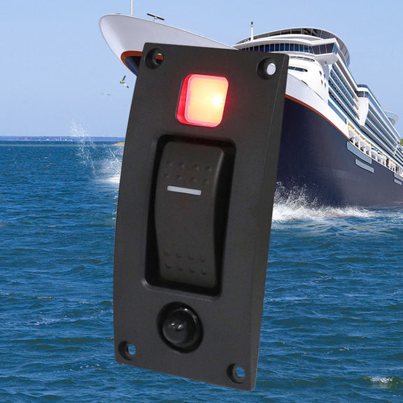 Marine Self-Locking Resetting Switch With Overload Protection Indicator Light ON-OFF-ON 3 Switch