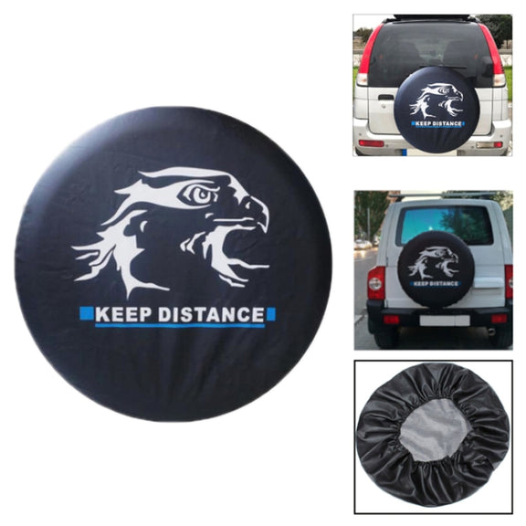 15 inch PVC Faux Leather Spare Wheel Cover Rear Tire Protector
