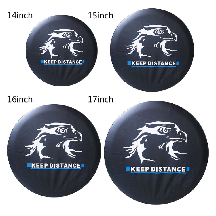 15 inch PVC Faux Leather Spare Wheel Cover Rear Tire Protector