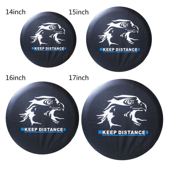 16 inch PVC Faux Leather Spare Wheel Cover Rear Tire Protector