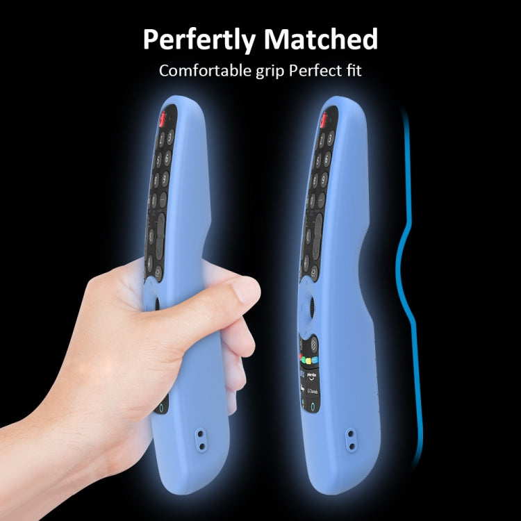 For LG AN-MR21GC / AN-MR21N / AN-MR21GA TV Remote Control Silicone Case(Luminous Blue) - Remote Control Covers by PMC TechLife | Online Shopping South Africa | PMC TechLife