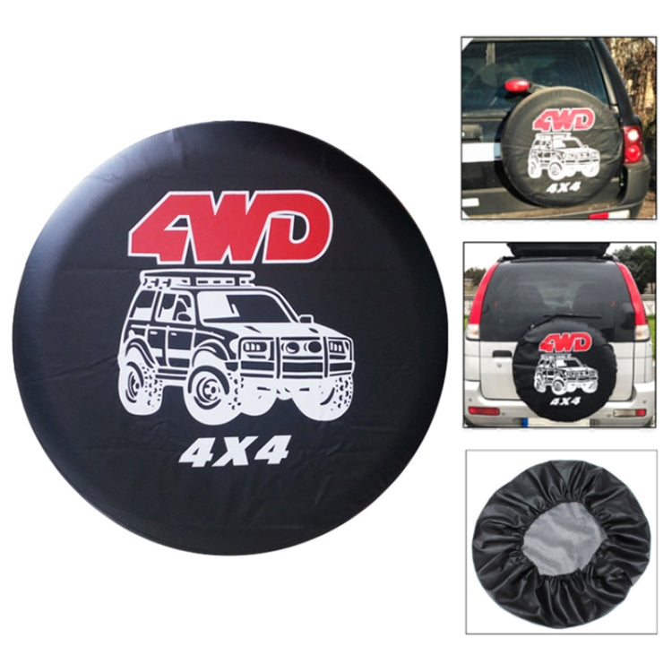 16 inch PVC Faux Leather Spare Wheel Cover Rear Tire Protector - Window Foils & Solar Protection by PMC TechLife | Online Shopping South Africa | PMC TechLife | Buy Now Pay Later Mobicred