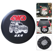 17 inch PVC Faux Leather Spare Wheel Cover Rear Tire Protector