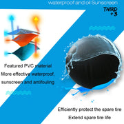 14 inch PVC Faux Leather Spare Wheel Cover Rear Tire Protector