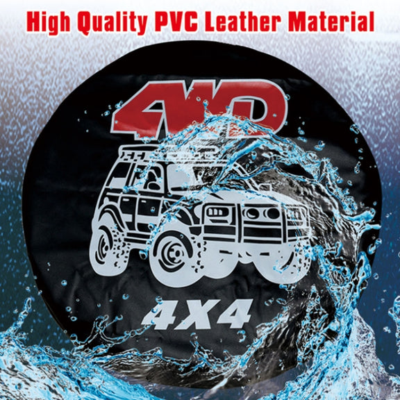 17 inch PVC Faux Leather Spare Wheel Cover Rear Tire Protector