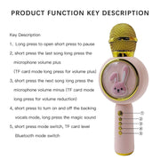 X6 Children Portable Bluetooth Light Microphone Audio All-in-One Machine(Milky White)