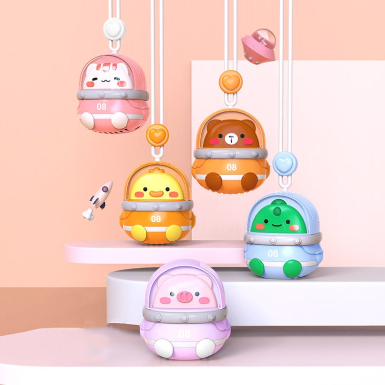 CS1327 Small USB Charging Cartoon Hanging Neck Fan Portable Leafless Silent Mini Fan(Pig) - free shipping - PMC TechLife - Order now!