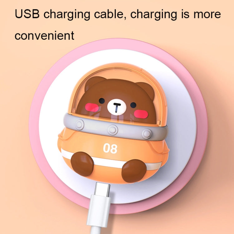 CS1327 Small USB Charging Cartoon Hanging Neck Fan Portable Leafless Silent Mini Fan(Cat) - Electric Fans by PMC TechLife | Online Shopping South Africa | PMC TechLife | Buy Now Pay Later Mobicred