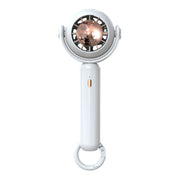 YL-005 Small Outdoor Handheld Fan with Carabiner Desktop Portable Mini Fan(White)