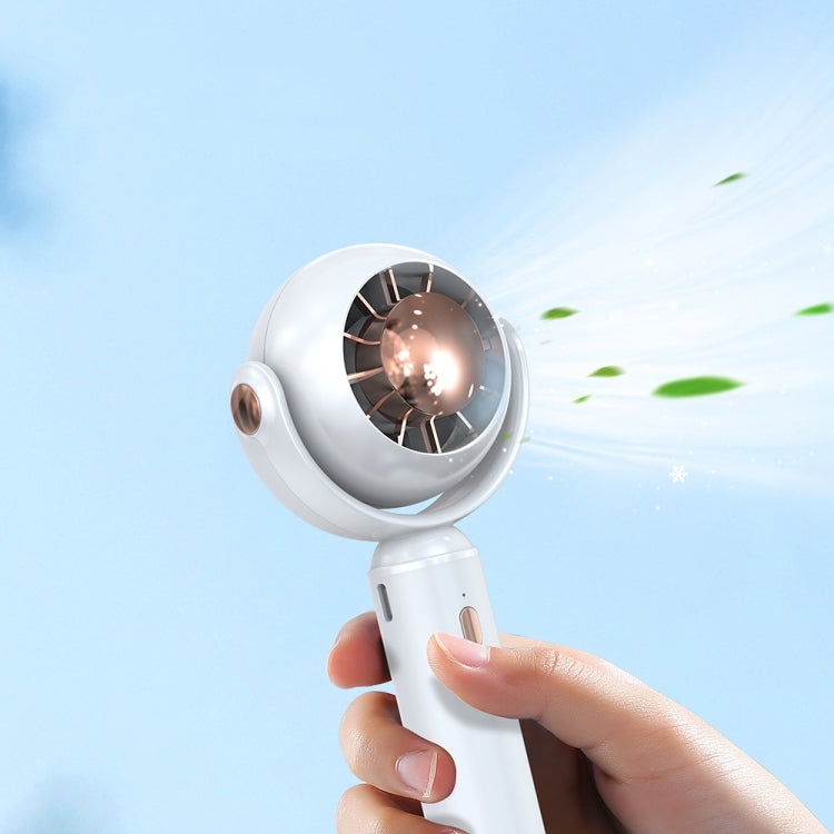 YL-005 Small Outdoor Handheld Fan with Carabiner Desktop Portable Mini Fan(Green)