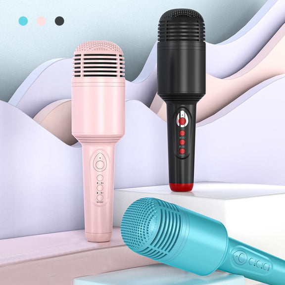 K10 Children Bluetooth Microphone Audio All-In-One Machine(Black)