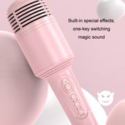 K10 Children Bluetooth Microphone Audio All-In-One Machine(Black)