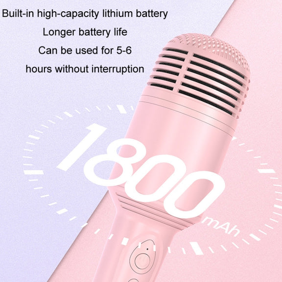 K10 Children Bluetooth Microphone Audio All-In-One Machine(Black)