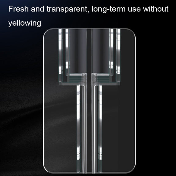 10pcs Square Transparent Data Cable Protective Sleeve Durable Break-Resistant Cable Winder(Micro USB)