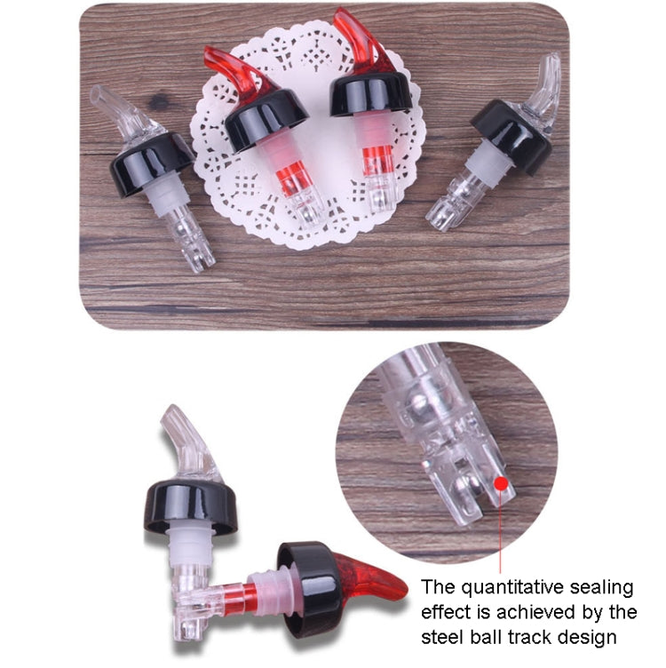 Quantitative Wine Pourer Red Wine Cork Wine Stopper 30ml Red - Bottle Stopper by PMC TechLife | Online Shopping South Africa | PMC TechLife | Buy Now Pay Later Mobicred