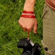 Zeku Retro Leather SLR Wristband Anti-drop Camera Wrist Strap without Camera(Green)