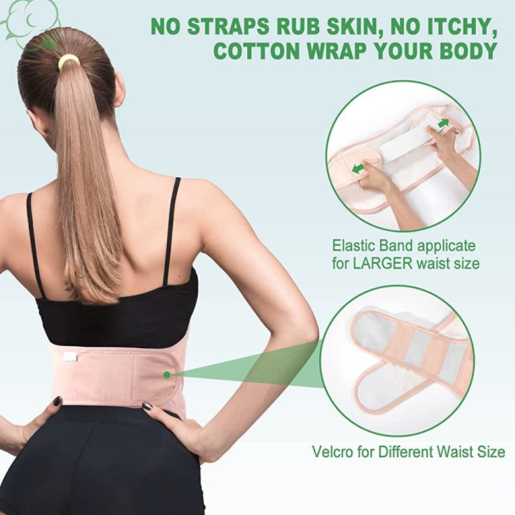 Waist Support Leak-proof Care Aid Package Sleep Conditioning Aids(White)