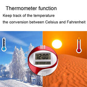 3885N Modern Silent Electronic Clock LCD Large Character Clock(Red)