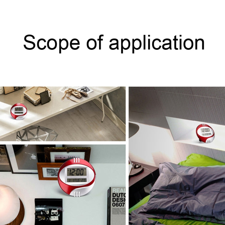 3885N Modern Silent Electronic Clock LCD Large Character Clock(Blue) - Wall Clock by PMc TechLife | Online Shopping South Africa | PMc TechLife | Buy Now Pay Later Mobicred