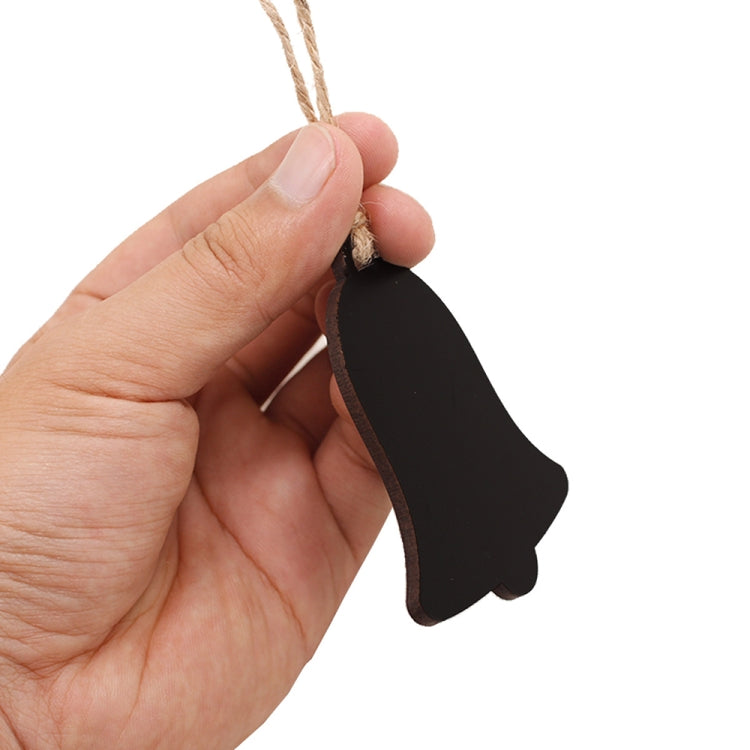 10pcs/Set Mini Hanging Wooden Message Board Home Holiday Decor Lanyard Chalkboard(Rectangle) - Message Boards by PMC TechLife | Online Shopping South Africa | PMC TechLife | Buy Now Pay Later Mobicred