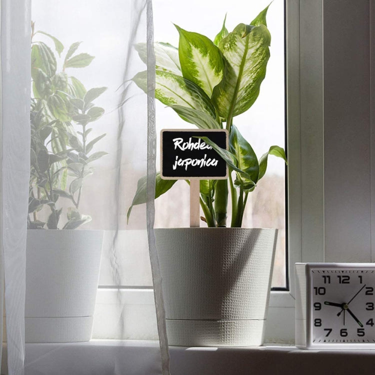 ZX507 10pcs Wooden Plug-in DIY Message Board Mini Plant Name Tags Desktop Display Board(24cm Length) - Message Boards by PMC TechLife | Online Shopping South Africa | PMC TechLife