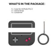 For AirPods Pro 2 AhaStyle PT-JY07 Split Silicone Cartoon Earphone Protective Case(Black)