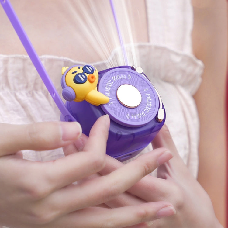 GL120-123 Hanging Neck Fan Summer Handheld USB Portable Mini Fan(Purple) - Electric Fans by PMC TechLife | Online Shopping South Africa | PMC TechLife | Buy Now Pay Later Mobicred