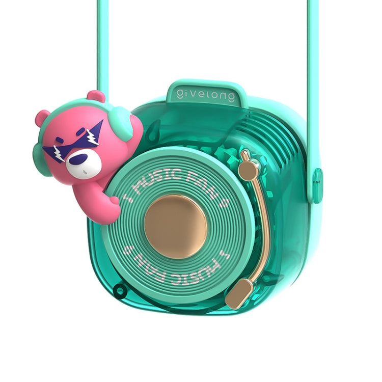 GL120-123 Hanging Neck Fan Summer Handheld USB Portable Mini Fan(Blue) - Electric Fans by PMC TechLife | Online Shopping South Africa | PMC TechLife | Buy Now Pay Later Mobicred