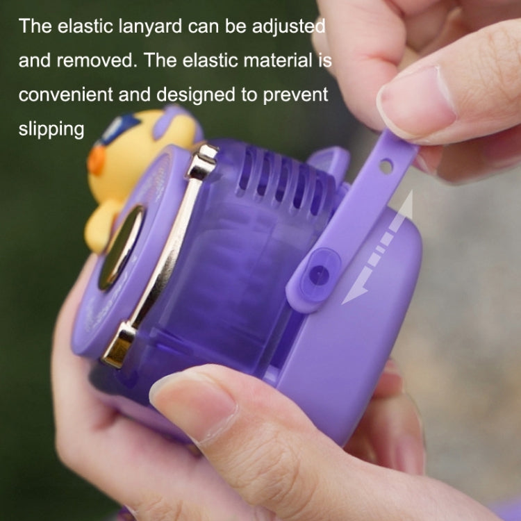 GL120-123 Hanging Neck Fan Summer Handheld USB Portable Mini Fan(Purple) - Electric Fans by PMC TechLife | Online Shopping South Africa | PMC TechLife | Buy Now Pay Later Mobicred