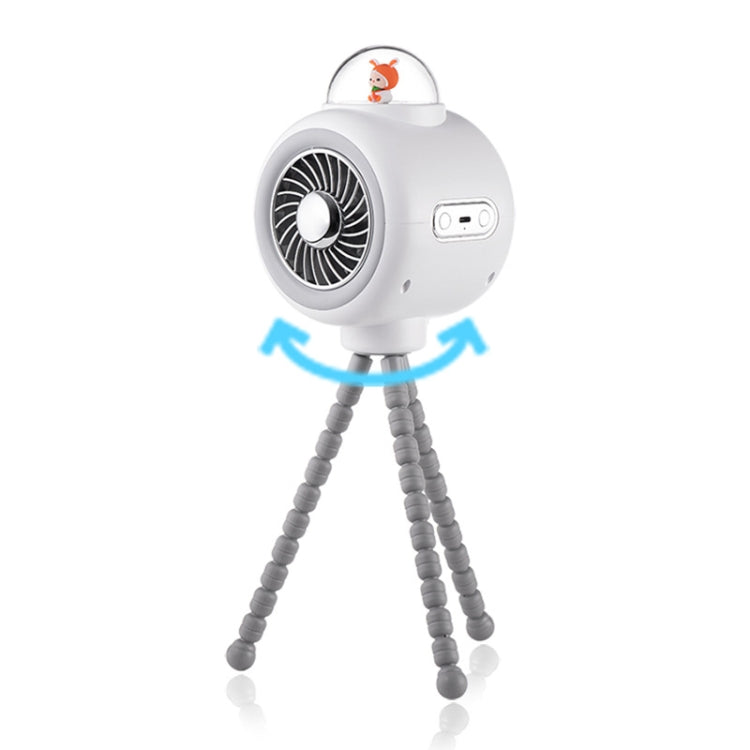 Baby Stroller Fan Home Mute Outdoor Cooling Portable Rabbit Octopus Fan With Shake Head (White) - Electric Fans by PMC TechLife | Online Shopping South Africa | PMC TechLife | Buy Now Pay Later Mobicred
