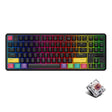 Ajazz K870T 87-Key Hot Swap Bluetooth/Wired Dual Mode RGB Backlight Office Game Mechanical Keyboard Tea Shaft (Black) - free shipping - PMC TechLife - Order now!