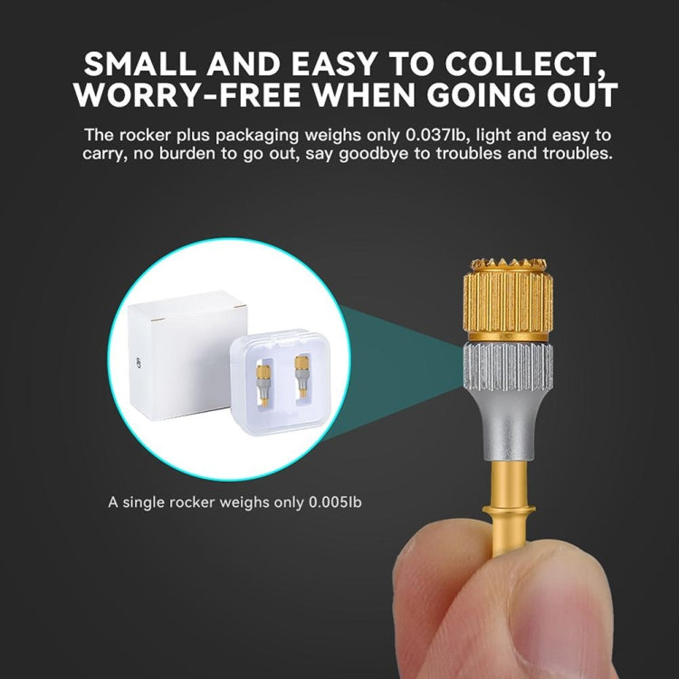 For DJI Mini 3 Pro RCSTQ Aluminum Alloy Two Color Telescopic Joystick With Screen Remote Control Thumb Operation Rod(As Show) - Other by RCSTQ | Online Shopping South Africa | PMC TechLife | Buy Now Pay Later Mobicred