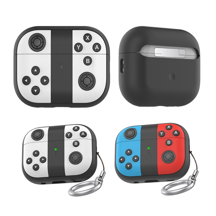 For AirPods Pro 2 AhaStyle PT-JY08 Split Silicone Cartoon Earphone Protective Case(Blue And Red) - free shipping - PMC Jewellery - Order now!