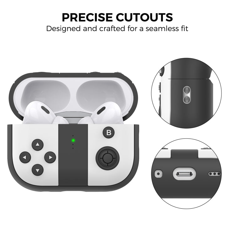 For AirPods Pro 2 AhaStyle PT-JY08 Split Silicone Cartoon Earphone Protective Case(Black And White) - free shipping - PMC Jewellery - Order now!