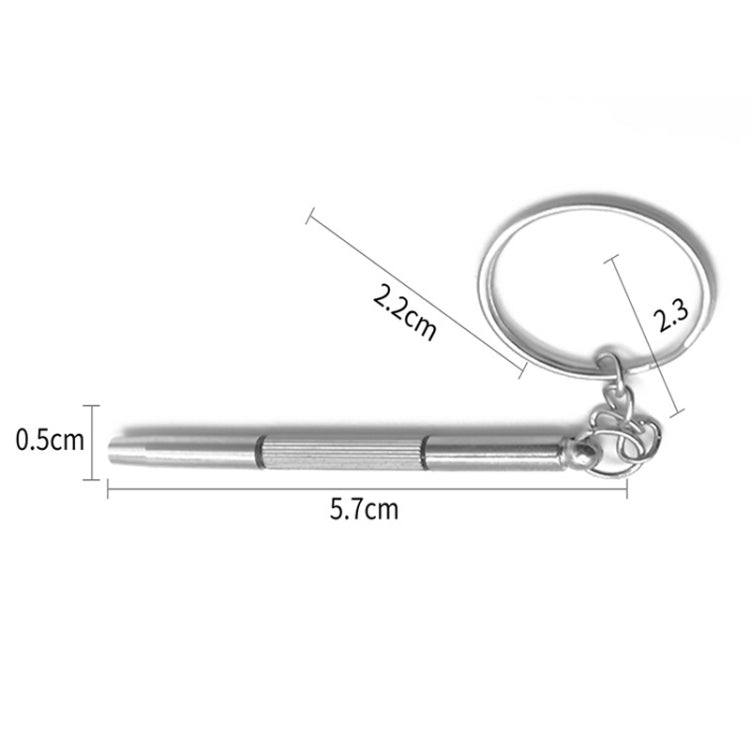 3 In 1 Watch Repair Mini Screwdriver Multifunctional Eyeglass Repair Screwdriver(Plastic Handle) - Screwdriver by PMC TechLife | Online Shopping South Africa | PMC TechLife