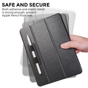 AhaStyle PT184 Adhesive PU Leather Pen Holder(Black)