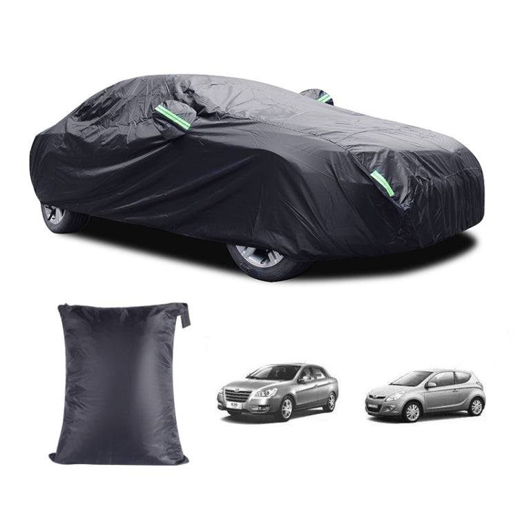 190T Silver Coated Cloth Car Rain Sun Protection Car Cover with Reflective Strip, Size: XXL - PE Material by PMC TechLife | Online Shopping South Africa | PMC TechLife | Buy Now Pay Later Mobicred