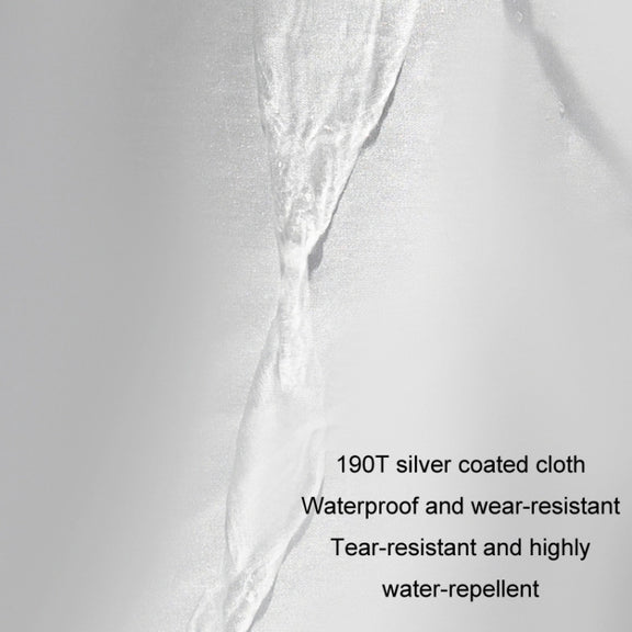 190T Silver Coated Cloth Car Rain Sun Protection Car Cover with Reflective Strip, Size: Y-L